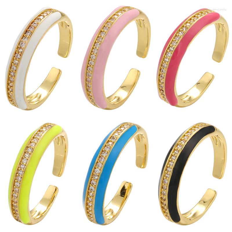 Cluster Rings ZHUKOU Gold Color Neon Rainbow Ring For Women CZ Crystal Summer Dripping Oil Enamel Trendy Girls Party Wholesale VJ201
Cluster Rings ZHUKOU Gold Color Neon Rainbow Ring For Women CZ Crystal Summer Dripping Oil Enamel Trendy Girls Party Wholesale VJ201