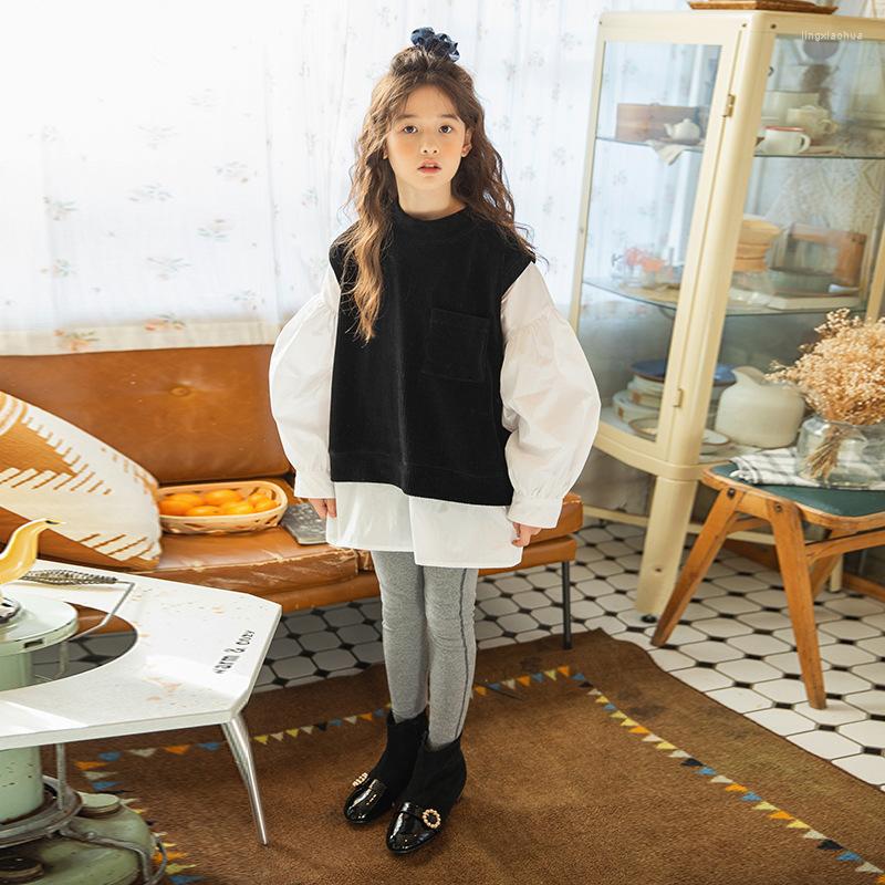 Clothing Sets 4 To 14 Years Kids And Teen Girls Korean Fake Two-Piece Shirt Base Pants Set 2022 Children Casual Spring #1192
Clothing Sets 4 To 14 Years Kids And Teen Girls Korean Fake Two-Piece Shirt Base Pants Set 2022 Children Casual Spring #1192