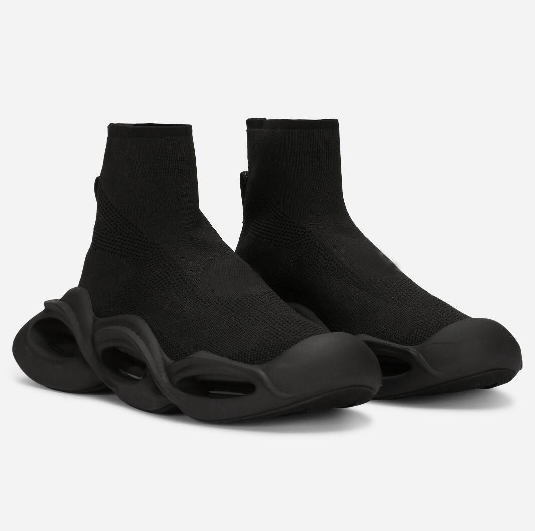 Mid-top Stretch Wave Men Sneakers Shoes Mesh Breath Black White Knit Sock Chunky Rubber Sole Runner Sports Man Outdoor Trainers -46 Original Box
Mid-top Stretch Wave Men Sneakers Shoes Mesh Breath Black White Knit Sock Chunky Rubber Sole Runner Sports Man Outdoor Trainers -46 Original Box