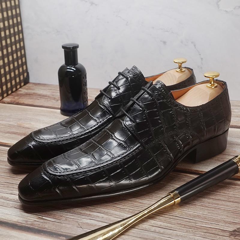 Dress Shoes Luxury Genuine Leather Derby Lace Up Crocodile Prints Pointed Toe Black Brown Business Office Wedding Men Shoe
Dress Shoes Luxury Genuine Leather Derby Lace Up Crocodile Prints Pointed Toe Black Brown Business Office Wedding Men Shoe