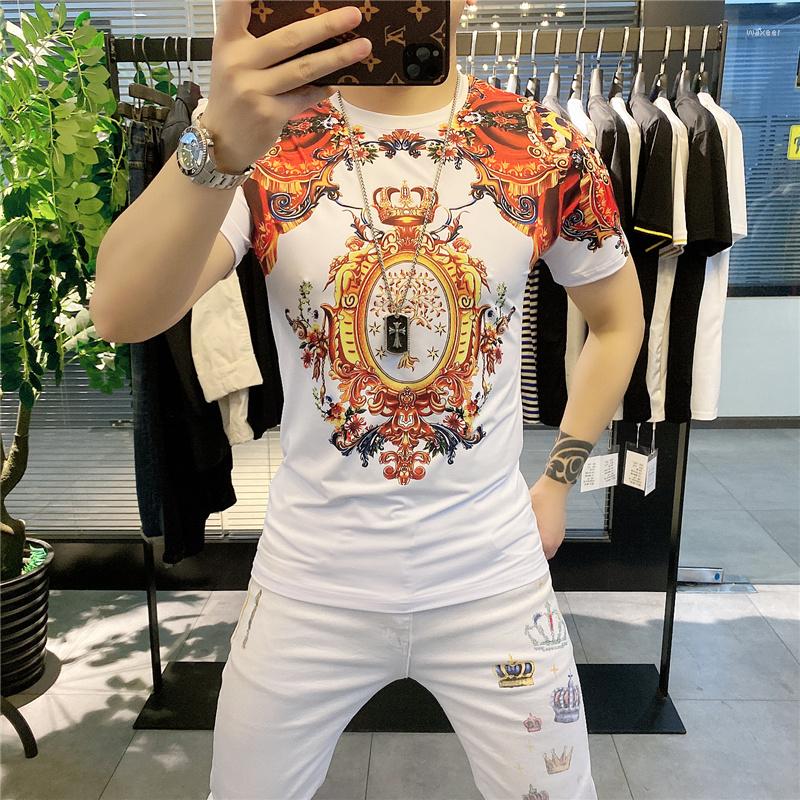 Men's T Shirts 2022 Short Sleeve Trend Brand Fashion Baroque Printing T-shirt Tee Shirt Homme Social Club Outfits Tshirt For Men, Black
Men's T Shirts 2022 Short Sleeve Trend Brand Fashion Baroque Printing T-shirt Tee Shirt Homme Social Club Outfits Tshirt For Men, Black