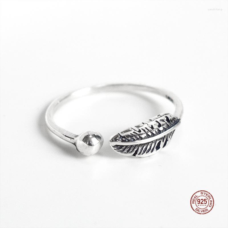 Cluster Rings LKO Real 925 Sterling Silver Vintage Feather Tree Leaf Adjustable Ring Fine Jewelry For Women Party Elegant Accessories
Cluster Rings LKO Real 925 Sterling Silver Vintage Feather Tree Leaf Adjustable Ring Fine Jewelry For Women Party Elegant Accessories