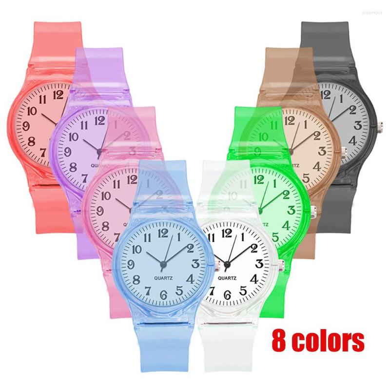 Wristwatches Candy-colored Strap Simple Environmentally Women Watchs Ultra-thin Silicone Leisure Watch Transparent For Gift, White
Wristwatches Candy-colored Strap Simple Environmentally Women Watchs Ultra-thin Silicone Leisure Watch Transparent For Gift, White