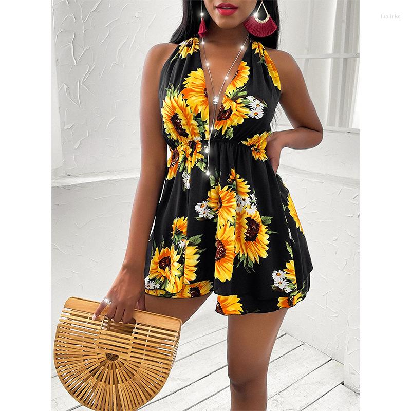 Casual Dresses 2022 Summer Women Halter Dress Sunflower V Neck Backless Bandage Sexy For Beach Party Dating Fashion Ladies, Black
Casual Dresses 2022 Summer Women Halter Dress Sunflower V Neck Backless Bandage Sexy For Beach Party Dating Fashion Ladies, Black