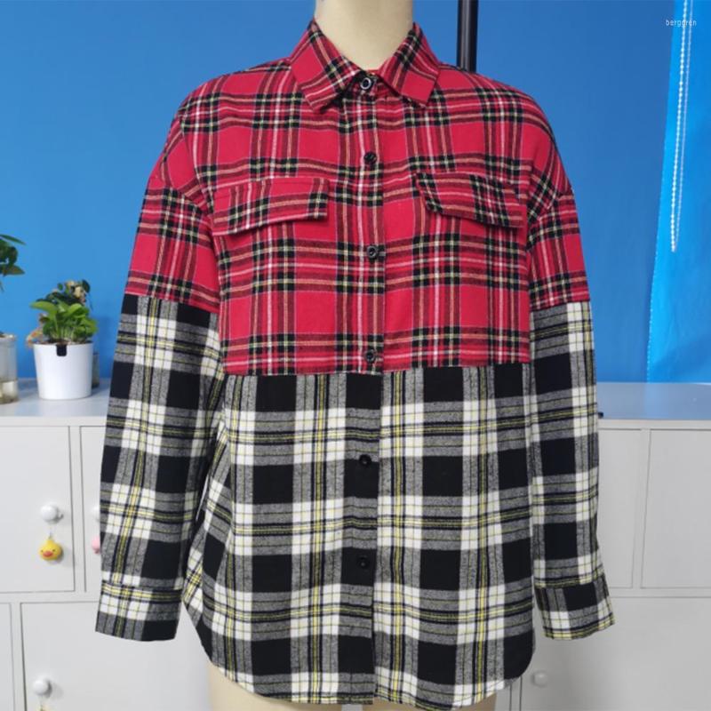 Women' Blouses Amazing Office Top Lapel Versatile Trendy Classic Plaid Patchwork Printing Lady Shirt Blouse Women, Blue
Women' Blouses Amazing Office Top Lapel Versatile Trendy Classic Plaid Patchwork Printing Lady Shirt Blouse Women, Blue