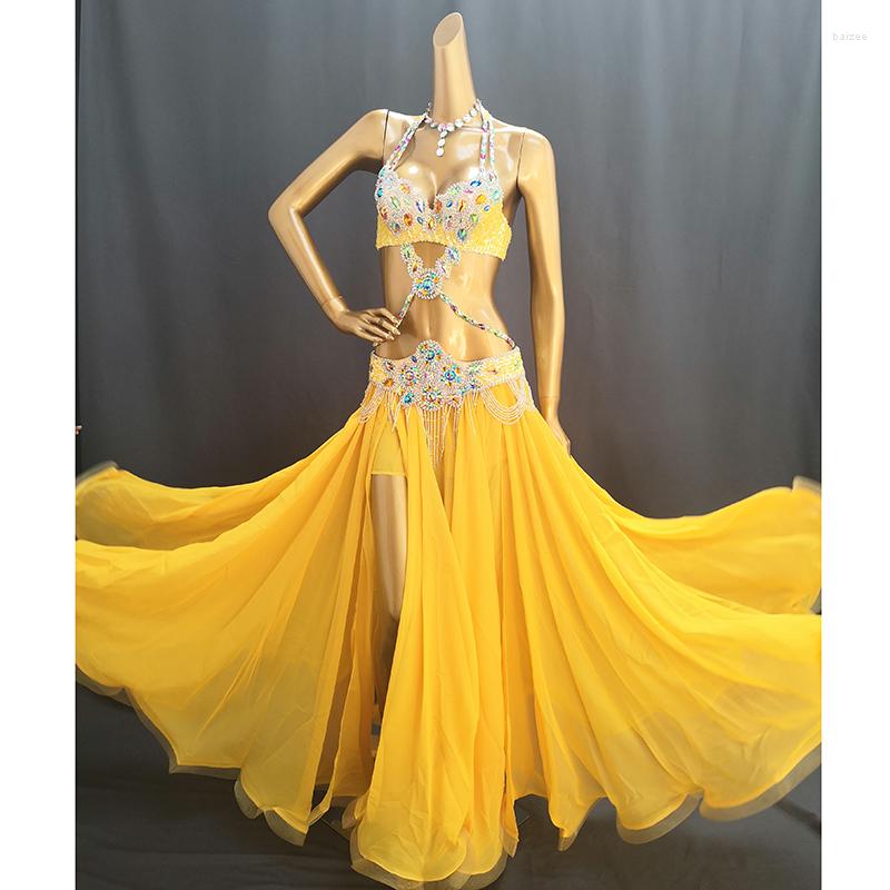Stage Wear Professional Belly Dance Costume Set For Women Performance Outfit Bollywood Showgirl Dancer Clothes, White skirt
Stage Wear Professional Belly Dance Costume Set For Women Performance Outfit Bollywood Showgirl Dancer Clothes, White skirt