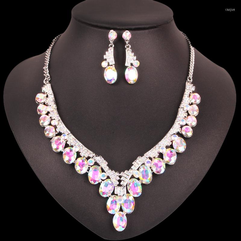 Necklace Earrings Set Luxury Silver Plated Spakling Crystal Party Wedding Accessories Bridal Costume Jewellery, Picture shown
Necklace Earrings Set Luxury Silver Plated Spakling Crystal Party Wedding Accessories Bridal Costume Jewellery, Picture shown