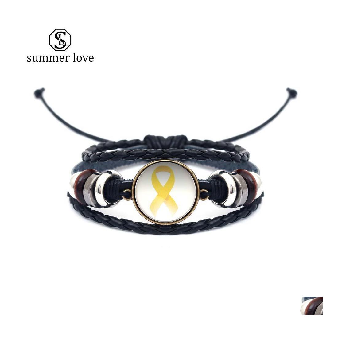 Link Chain Handmade Mtilayer Leather Bracelet For Women Men Ajustable Size Ribbon Glass Tray Charm Trendy Jewelry Gift Drop Deliver Dh6Mh
Link Chain Handmade Mtilayer Leather Bracelet For Women Men Ajustable Size Ribbon Glass Tray Charm Trendy Jewelry Gift Drop Deliver Dh6Mh