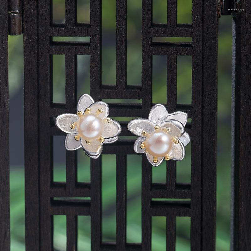 Stud Earrings Classical Chinese Style Freshwater Pearl Lotus Female S925 Sterling Silver 2022 Trendy Flower
Stud Earrings Classical Chinese Style Freshwater Pearl Lotus Female S925 Sterling Silver 2022 Trendy Flower
