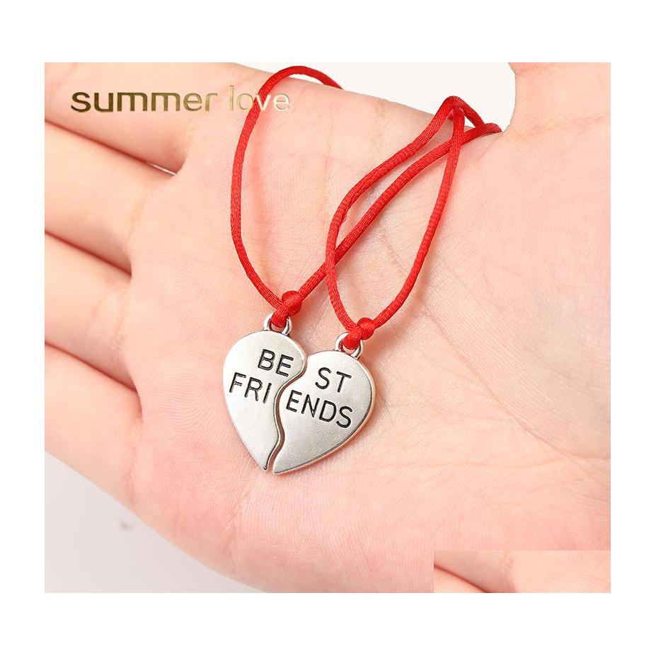 Link Chain 2Pcs Set Friend Heart Stainless Steel Pendant Bracelets For Women Men Handmade Braided Rope Friendship Bracelet With Car Dhyes
Link Chain 2Pcs Set Friend Heart Stainless Steel Pendant Bracelets For Women Men Handmade Braided Rope Friendship Bracelet With Car Dhyes