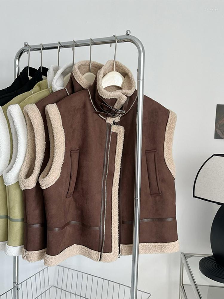 Women's Vests Thicken Lambs Wool Women Warm Parka Vest 2022 Autumn Winter Stand Neck Female Faux Fur Waistcoat Sleeveless Locomotive Clothes, Black
Women's Vests Thicken Lambs Wool Women Warm Parka Vest 2022 Autumn Winter Stand Neck Female Faux Fur Waistcoat Sleeveless Locomotive Clothes, Black