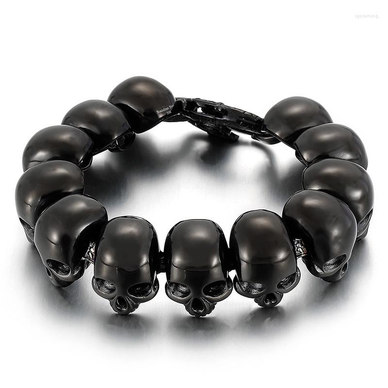 Charm Bracelets HAOLYNJOY Hip-Hop Style Rock Men's Stainless Steel Polished Bracelet Head Accessories Gothic
Charm Bracelets HAOLYNJOY Hip-Hop Style Rock Men's Stainless Steel Polished Bracelet Head Accessories Gothic