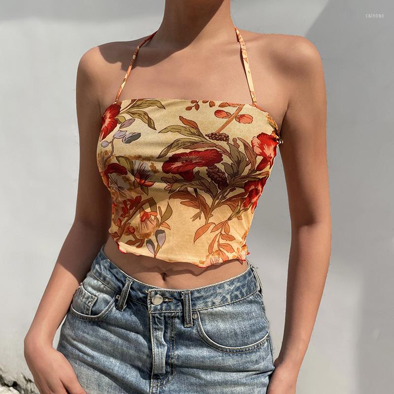Women' Tanks Indie Tops 2022 Fashion Street Crop Top Flower Printed Mesh Halter Female Bustier Alternative Clothing Vintage
Women' Tanks Indie Tops 2022 Fashion Street Crop Top Flower Printed Mesh Halter Female Bustier Alternative Clothing Vintage