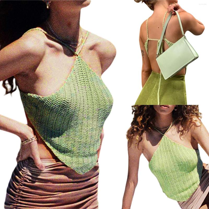 Women' Tanks 2022 Women' Crop Cami Tops Sleeveless Criss Cross Self-Tie Backless Solid Color Crochet Camisole, Green
Women' Tanks 2022 Women' Crop Cami Tops Sleeveless Criss Cross Self-Tie Backless Solid Color Crochet Camisole, Green