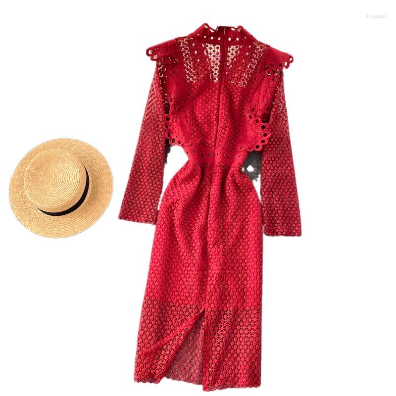 Casual Dresses EA Spring Autumn Women's Dress Long Sleeve Lace Ruffles Elegant Party Slim Pencil Midi Bodycon Fashion Designer, Beige
Casual Dresses EA Spring Autumn Women's Dress Long Sleeve Lace Ruffles Elegant Party Slim Pencil Midi Bodycon Fashion Designer, Beige
