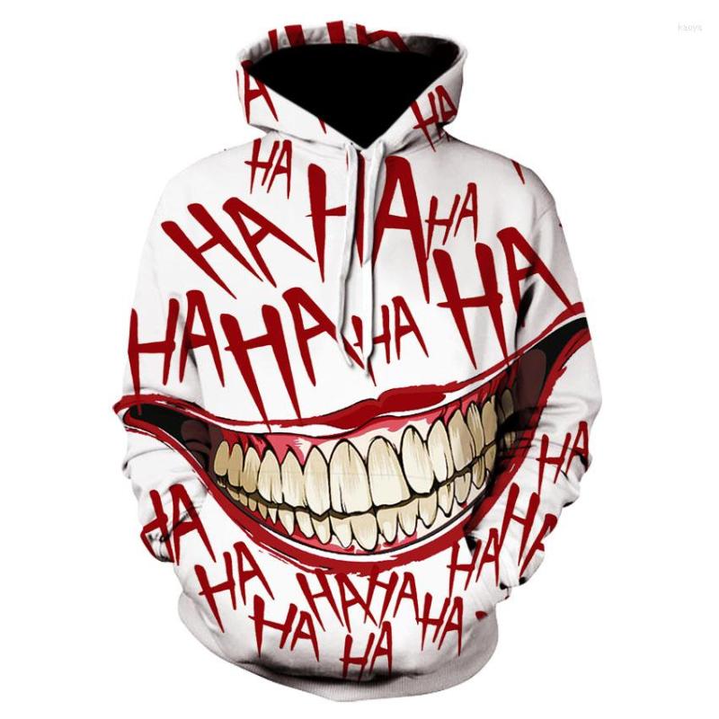 Men's Hoodies 2022 Clown Funny 3D Hoodie Halloween Crazy Smile Pullover Long Sleeve Sweatshirt Fashion Jacket Cool Unisex Street Costume, We-460
Men's Hoodies 2022 Clown Funny 3D Hoodie Halloween Crazy Smile Pullover Long Sleeve Sweatshirt Fashion Jacket Cool Unisex Street Costume, We-460