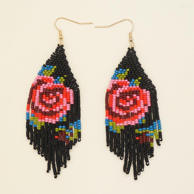 Dangle Earrings Fringe Hand Knitting Bohemia Beading Simple Big Red Flower Fashion Geometry Alloy Ma'am Rice Bead
Dangle Earrings Fringe Hand Knitting Bohemia Beading Simple Big Red Flower Fashion Geometry Alloy Ma'am Rice Bead
