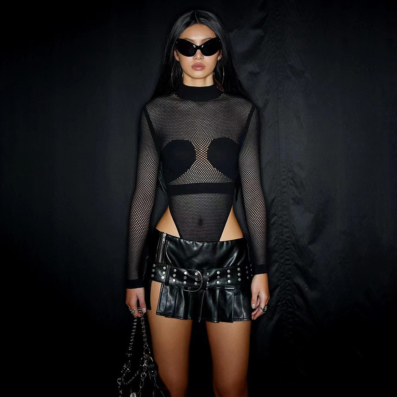 Sexy Women Jumpsuits & Rompers Mesh Transparent Spring Summer Street Wear Night Club Bodysuits Casual Shorts, Black
Sexy Women Jumpsuits & Rompers Mesh Transparent Spring Summer Street Wear Night Club Bodysuits Casual Shorts, Black