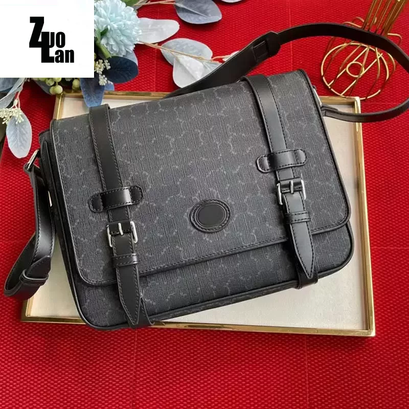 Mens messenger bag 658542 high quality leather one shoulder spacious messengers bags fashion designer backpack handbag coin purse