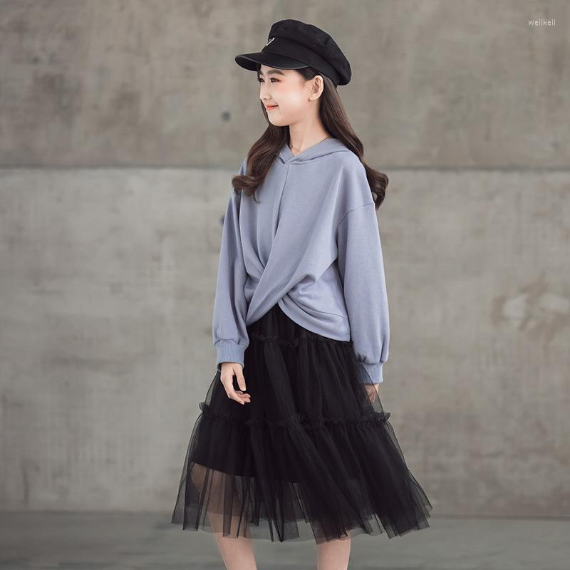 Clothing Sets Teen Girls 2 PCS SUIT Spring Summer Long-Sleeved Casual Sweatshirt Children Hoodie Cotton Shirt Top Fluffy Skirt Set, Black
Clothing Sets Teen Girls 2 PCS SUIT Spring Summer Long-Sleeved Casual Sweatshirt Children Hoodie Cotton Shirt Top Fluffy Skirt Set, Black