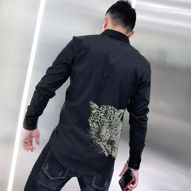 Men's Casual Shirts European Style Rhinestone Design Diamond Men's Lapel T-Shirt Long Sleeve Self-Cultivation Original Personality, As shown asian size
Men's Casual Shirts European Style Rhinestone Design Diamond Men's Lapel T-Shirt Long Sleeve Self-Cultivation Original Personality, As shown asian size