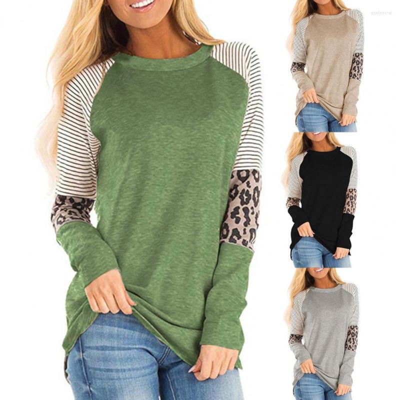 Women's Blouses Female Top Casual Breathable Long Sleeve Leopard Color Block Women Blouse For Going Out Autumn T-shirt, Khaki
Women's Blouses Female Top Casual Breathable Long Sleeve Leopard Color Block Women Blouse For Going Out Autumn T-shirt, Khaki