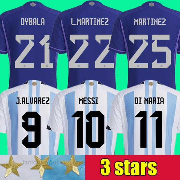 2022 Argentina soccer Jerseys 22 23 J.ALVAREZ DYBALA DI MARIA MARTINEZ MARADONA football shirt Men kids kits fans player version man, 2022 home
2022 Argentina soccer Jerseys 22 23 J.ALVAREZ DYBALA DI MARIA MARTINEZ MARADONA football shirt Men kids kits fans player version man, 2022 home