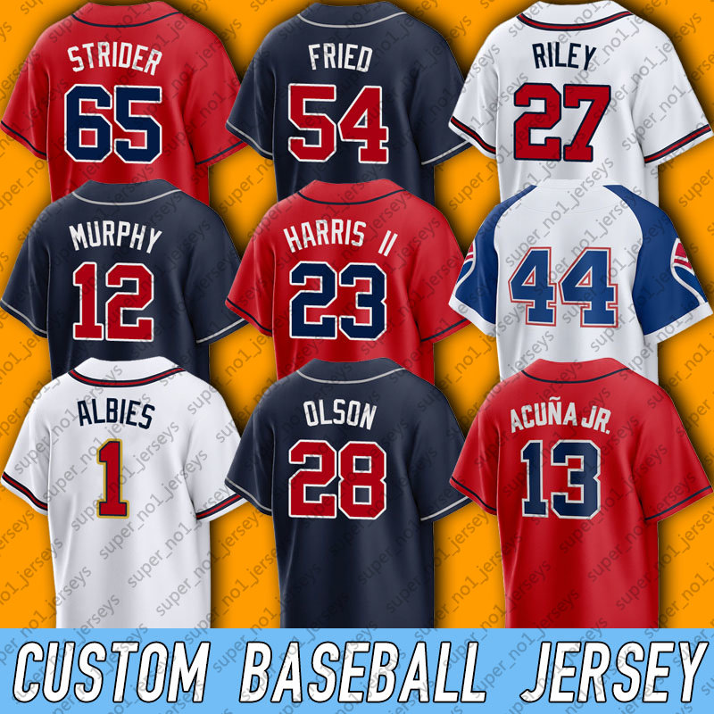 13 Ronald Acuna Jr Baseball Jersey Atlanta Michael Harris II Sean Murphy Ozzie Albies Max Fried Jerseys Hank Aaron Spencer Strider Matt Olson Austin Riley Kyle Wright, Man custom jersey (ys)
13 Ronald Acuna Jr Baseball Jersey Atlanta Michael Harris II Sean Murphy Ozzie Albies Max Fried Jerseys Hank Aaron Spencer Strider Matt Olson Austin Riley Kyle Wright, Man custom jersey (ys)