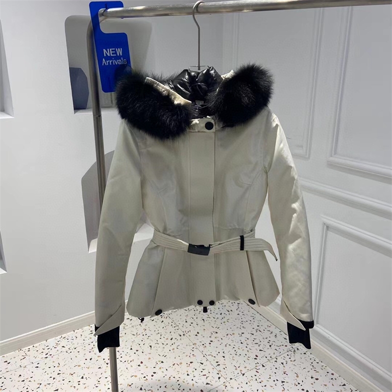 Women Fashion Winter Ski Down Coats Large Fox Fur Collar Short with Waist Band Hooded Thick Waterproof Northern Down Jackets, Black
Women Fashion Winter Ski Down Coats Large Fox Fur Collar Short with Waist Band Hooded Thick Waterproof Northern Down Jackets, Black