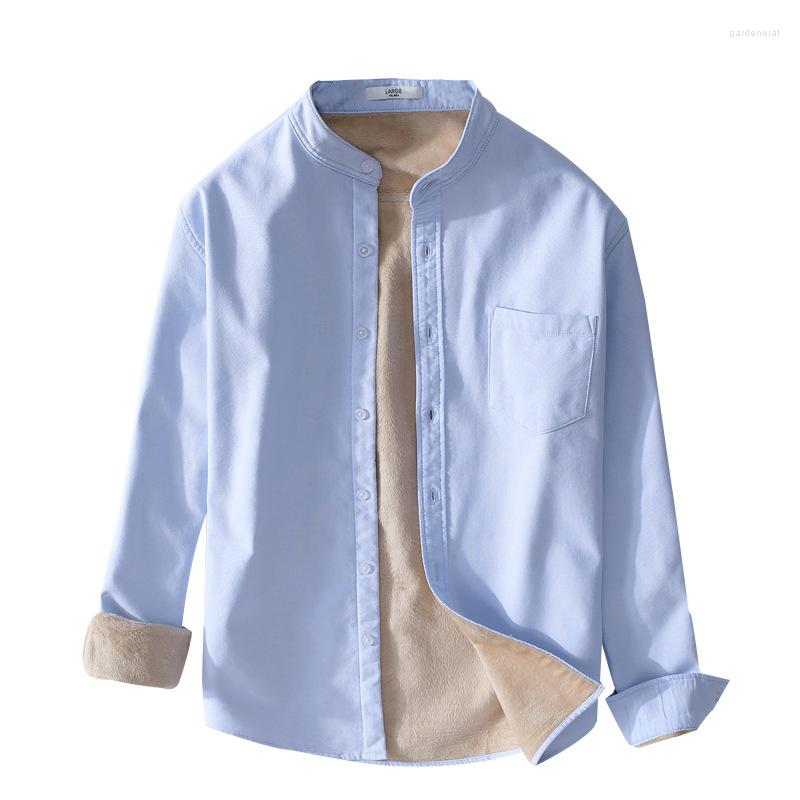 Men's Casual Shirts Plus Velvet Men's Winter Warm Long Sleeves Shirt Youthful Male Slim Korean Stand Collar Thick Cotton Jackets, White
Men's Casual Shirts Plus Velvet Men's Winter Warm Long Sleeves Shirt Youthful Male Slim Korean Stand Collar Thick Cotton Jackets, White