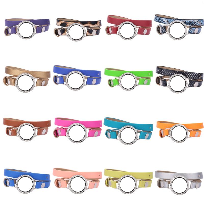 Charm Bracelets 5pcs/lot 30mm Floating Glass Memory Po Relicario Locket Double Wrap PU Leather Wristband Jewelry Christmas Gifts
Charm Bracelets 5pcs/lot 30mm Floating Glass Memory Po Relicario Locket Double Wrap PU Leather Wristband Jewelry Christmas Gifts