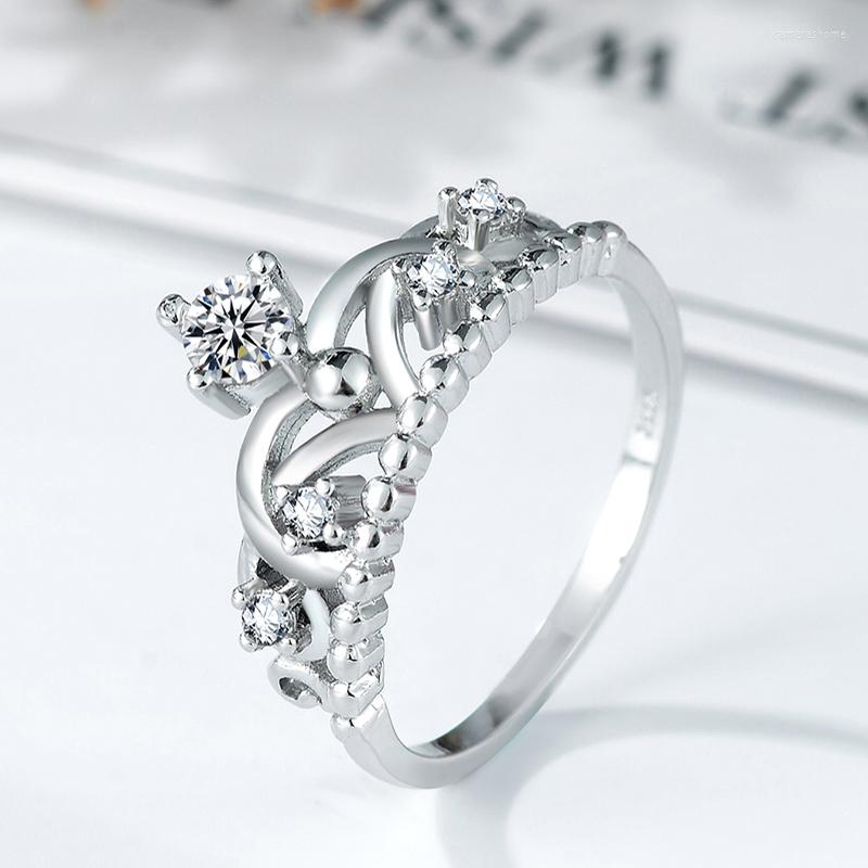 Wedding Rings Noble And Charming Crown Ring With Stone Cubic Zircon For Students Girls Women In Party Jewelry Gifts
Wedding Rings Noble And Charming Crown Ring With Stone Cubic Zircon For Students Girls Women In Party Jewelry Gifts