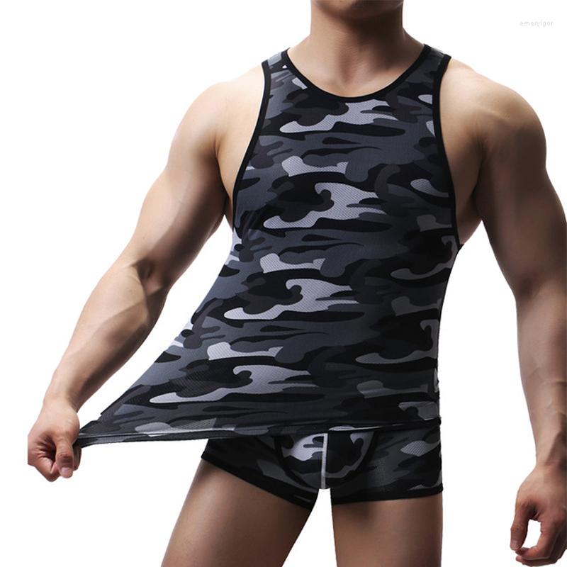Men' Tank Tops Sleeveless Tee Singlet Gay Comfortable Breathable Mesh Male Undershirts Vest Men Sexy Boxer Sets, Green
Men' Tank Tops Sleeveless Tee Singlet Gay Comfortable Breathable Mesh Male Undershirts Vest Men Sexy Boxer Sets, Green