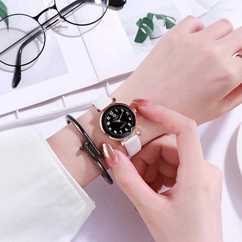 Wristwatches Fashion Round Quartz Stainless Dial Casual Wrist Watches Leather Strap Fashionable Clock For Waterproof Wristwatch Women, White
Wristwatches Fashion Round Quartz Stainless Dial Casual Wrist Watches Leather Strap Fashionable Clock For Waterproof Wristwatch Women, White