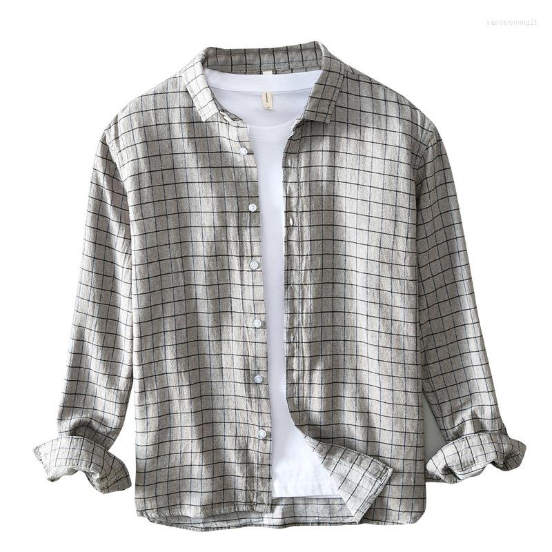Men's Casual Shirts Spring Summer Men's Shirt Loose Long-sleeve Plaid For Male Comfortable Cotton Men Thin Washed Fashion Top, Gray
Men's Casual Shirts Spring Summer Men's Shirt Loose Long-sleeve Plaid For Male Comfortable Cotton Men Thin Washed Fashion Top, Gray