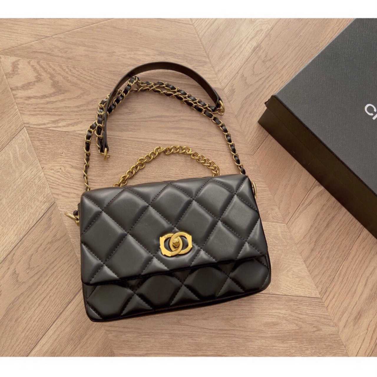 Handbag Factory Clearance Sale Side Letter Diamond Chain Bag Female Pull Hardware Shoulder Belt Flap Square Fat Crossbody with Gift Box, Black7
Handbag Factory Clearance Sale Side Letter Diamond Chain Bag Female Pull Hardware Shoulder Belt Flap Square Fat Crossbody with Gift Box, Black7