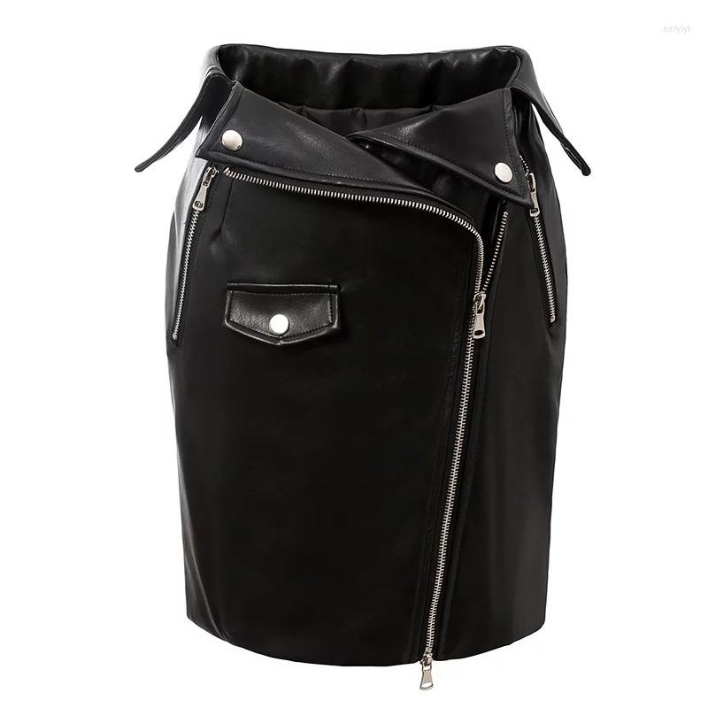 Skirts European Fashion Women' Spring Sexy High Waist Personality Zipper Patchwork PU Leather Bodycon Tunic Short Pencil Skirt, Black
Skirts European Fashion Women' Spring Sexy High Waist Personality Zipper Patchwork PU Leather Bodycon Tunic Short Pencil Skirt, Black