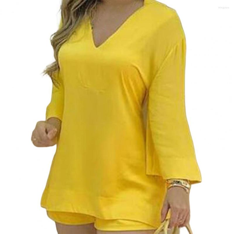 Women' Tracksuits 2Pcs/Set Women Top Shorts Suit Solid Color V Neck Soft Fabric Loose Type Horn Sleeves T-shirt Pants Set Daily Clothes, Purple
Women' Tracksuits 2Pcs/Set Women Top Shorts Suit Solid Color V Neck Soft Fabric Loose Type Horn Sleeves T-shirt Pants Set Daily Clothes, Purple