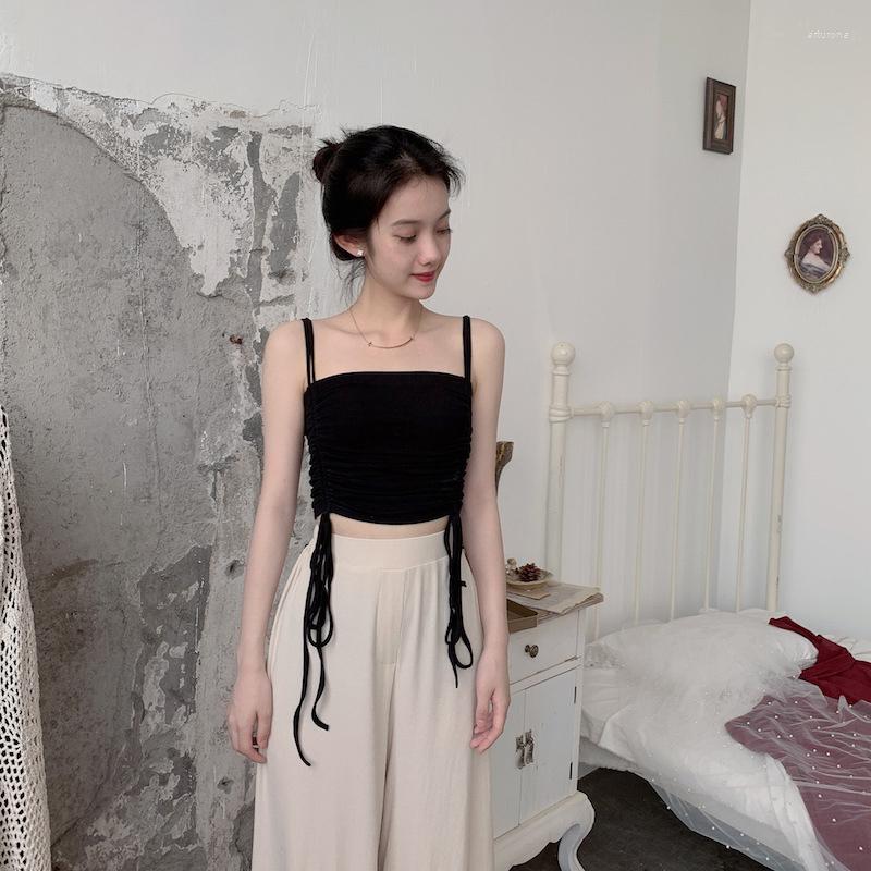 Women's Tanks Slim Fit Sling Tank Top Drawstring Camisoles Sexy Fashion Casual Solid Color Female Cami Crop, Yellow
Women's Tanks Slim Fit Sling Tank Top Drawstring Camisoles Sexy Fashion Casual Solid Color Female Cami Crop, Yellow