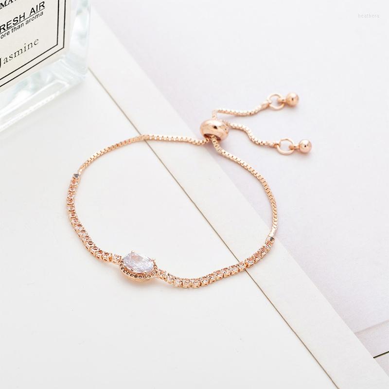 Link Bracelets YFJEWE Bangles Dainty Eye Chain Gold Bracelet Wedding Gift Women Summer B235
