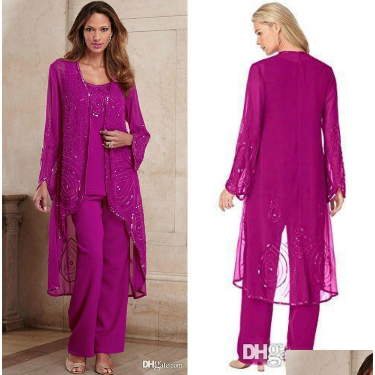 Mother Of The Bride Suits Plus Size Pant Three Pieces Chiffon Formal Wear Gowns Bead Special Ocn Mothers Trousers With Jacket Drop D Dhoes
Mother Of The Bride Suits Plus Size Pant Three Pieces Chiffon Formal Wear Gowns Bead Special Ocn Mothers Trousers With Jacket Drop D Dhoes