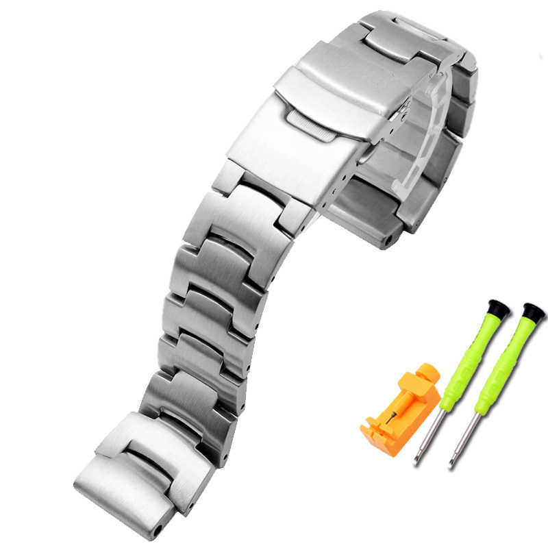 Watch Bands For Casio PROTREK PRG-260 PRG-270 PRG-550 PRW-3500/2500/5100 Solid Stainless Steel Watchband Strap Silver Black18mm Watch Band T221213
Watch Bands For Casio PROTREK PRG-260 PRG-270 PRG-550 PRW-3500/2500/5100 Solid Stainless Steel Watchband Strap Silver Black18mm Watch Band T221213