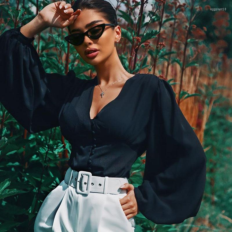 Women' Blouses Obrix Vintage Bohemian Female Black Blouse V-Neck Lantern Sleeve Office Lady Fashion Shirt For Women
Women' Blouses Obrix Vintage Bohemian Female Black Blouse V-Neck Lantern Sleeve Office Lady Fashion Shirt For Women