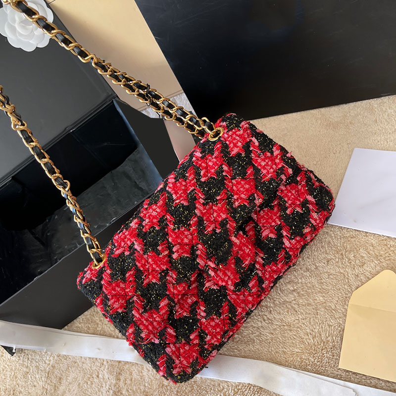 CC Bags Luxury Brand Shoulder Bags 22C Womens Tweed Houndstooth Birds Bags Classic Doubel Flap Purse Gold Metal Matelasse Chain Crossbody Sh, Box
CC Bags Luxury Brand Shoulder Bags 22C Womens Tweed Houndstooth Birds Bags Classic Doubel Flap Purse Gold Metal Matelasse Chain Crossbody Sh, Box