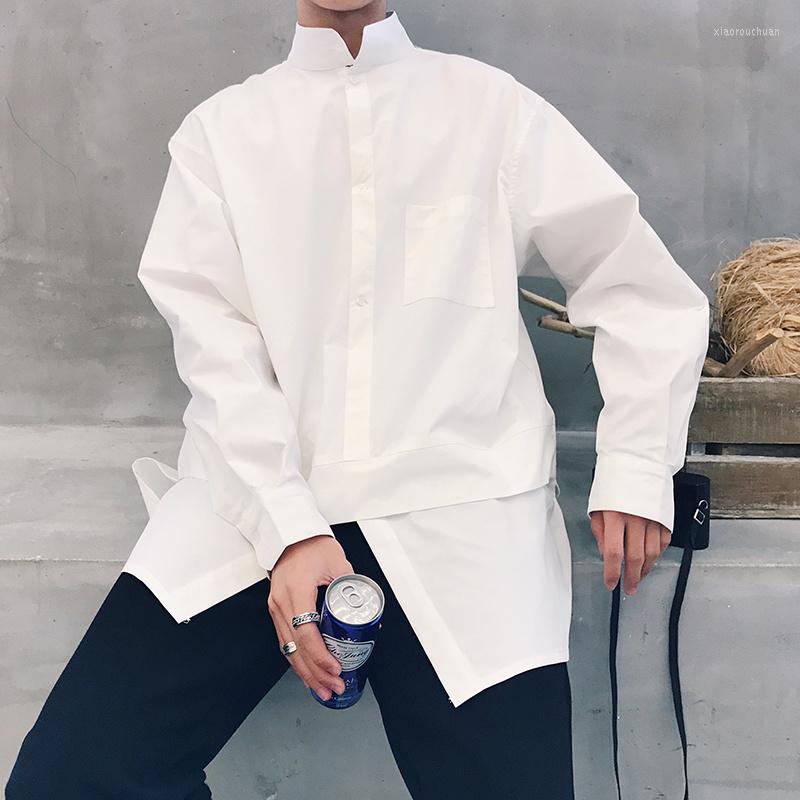 Men's Casual Shirts Men's Long Sleeve 2022 Tide Design Pullover Shirt For Male Trend False Two Pieces Folded Tops Loose Autumn, Black
Men's Casual Shirts Men's Long Sleeve 2022 Tide Design Pullover Shirt For Male Trend False Two Pieces Folded Tops Loose Autumn, Black