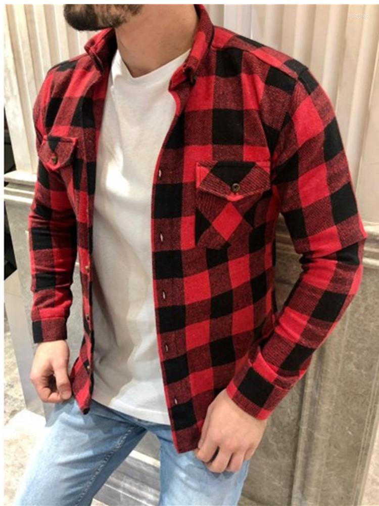 Men's Casual Shirts Men Women Cotton Brushed Flannel Single Pocket Long Sleeve Slim-fit Youthful Soft Plaid Checkered Shirt, Black
Men's Casual Shirts Men Women Cotton Brushed Flannel Single Pocket Long Sleeve Slim-fit Youthful Soft Plaid Checkered Shirt, Black