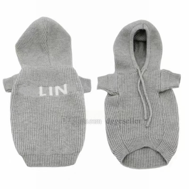 Designer Dog Clothes Brand Dog Apparel Knit Dogs Hoodies Fleece Puppy Sweaters for Small Doggy with Classic Letters Pets Warm Easy on Sweater Coats Sweatshirt XL A485, Gray
Designer Dog Clothes Brand Dog Apparel Knit Dogs Hoodies Fleece Puppy Sweaters for Small Doggy with Classic Letters Pets Warm Easy on Sweater Coats Sweatshirt XL A485, Gray
