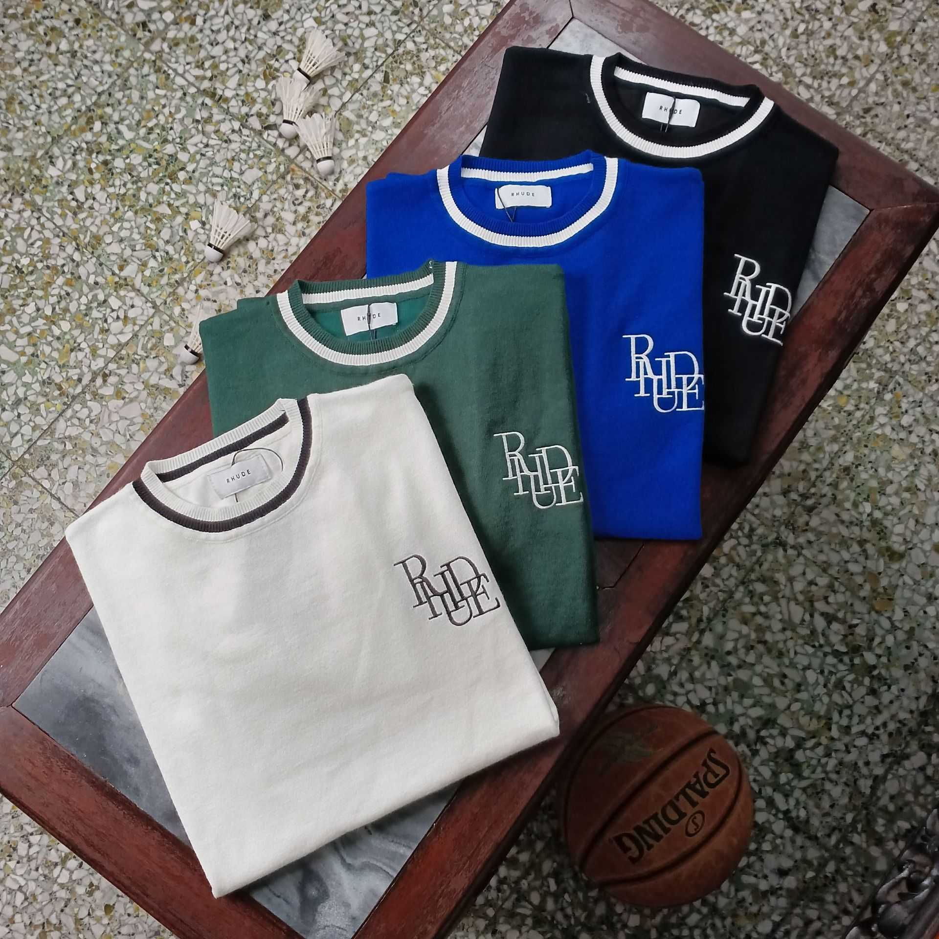 Men's t Shirt 2023 New Fashion Brand Rhude Alphabet Embroidery Wool Short Sleeve High Street Casual Loose Trend 280g, Blue
Men's t Shirt 2023 New Fashion Brand Rhude Alphabet Embroidery Wool Short Sleeve High Street Casual Loose Trend 280g, Blue