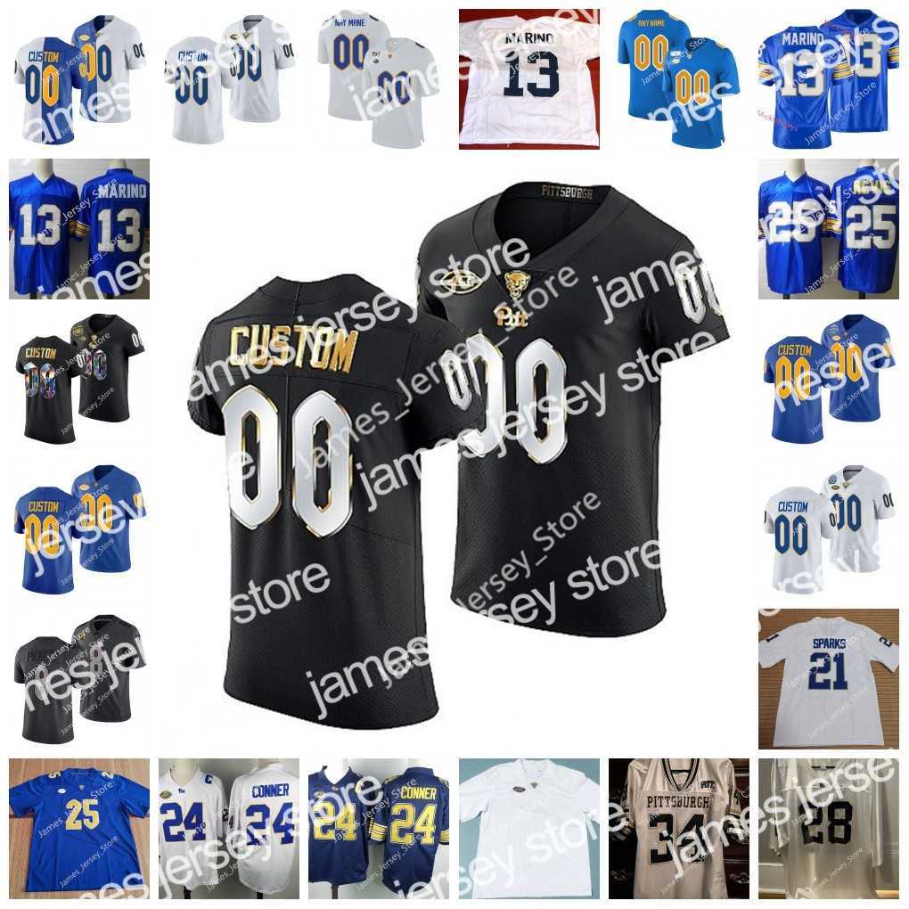 American College Football Wear Custom Pittsburgh Panthers Stitched Football Jersey 13 Dan Marino 29 Curtis Martin 33 Tony Dorsett 25 Darrelle Revis 24 James Conner M
American College Football Wear Custom Pittsburgh Panthers Stitched Football Jersey 13 Dan Marino 29 Curtis Martin 33 Tony Dorsett 25 Darrelle Revis 24 James Conner M