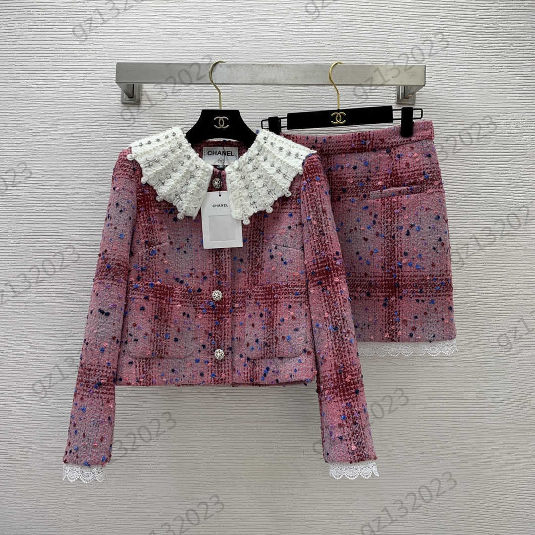 Womens Two Pieces Dress Contrast Color Check Studded With Diamonds And Nails Lapel Short Jackets Lace Splicing High Waist Slimming Half Skirt Women Clothing, 11
Womens Two Pieces Dress Contrast Color Check Studded With Diamonds And Nails Lapel Short Jackets Lace Splicing High Waist Slimming Half Skirt Women Clothing, 11